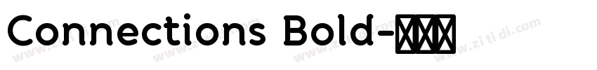 Connections Bold字体转换